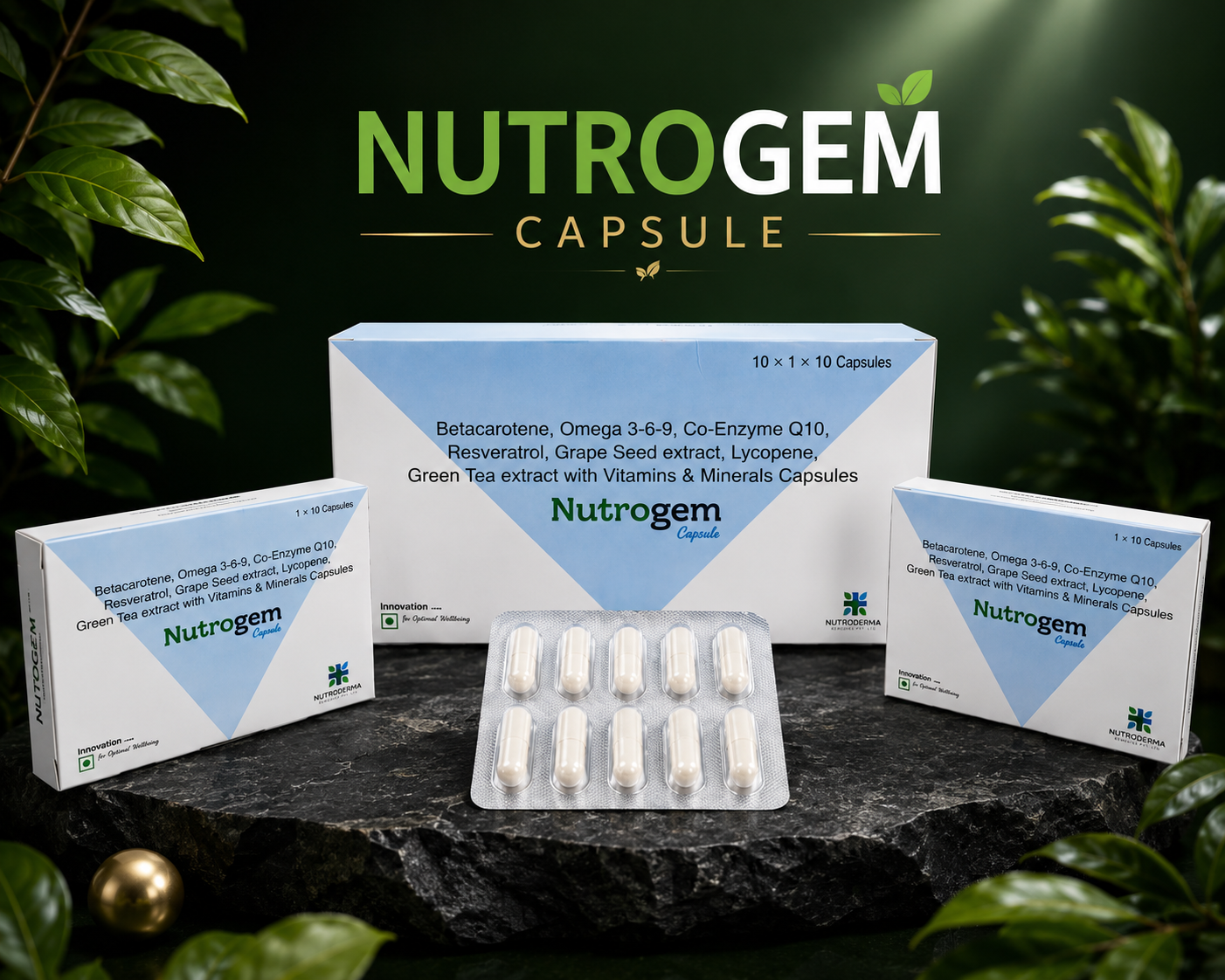 Nutrogem capsule boxes